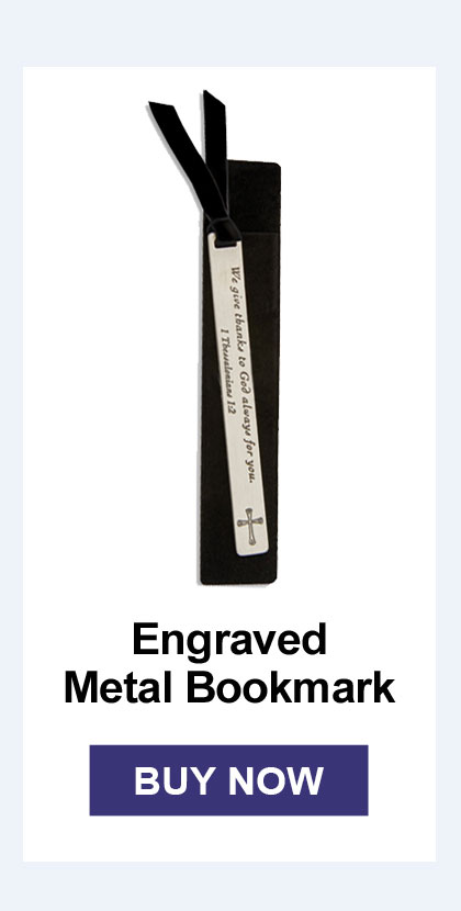 Engraved Metal Bookmark