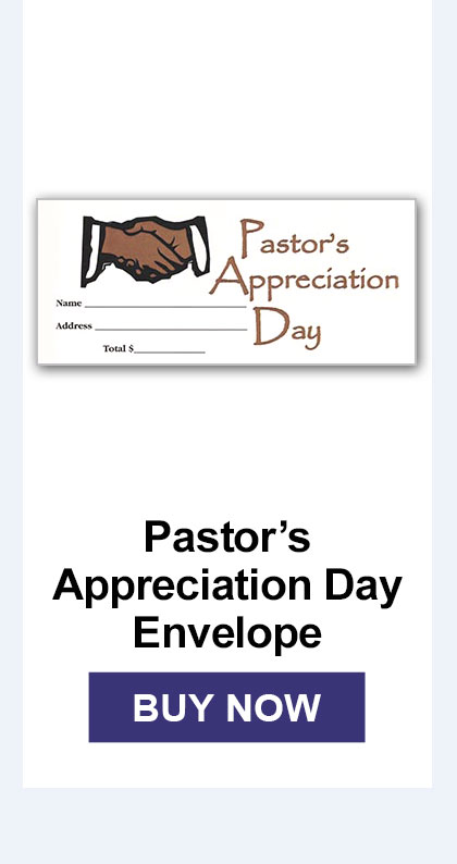 Pastor’s Appreciation Day Envelope